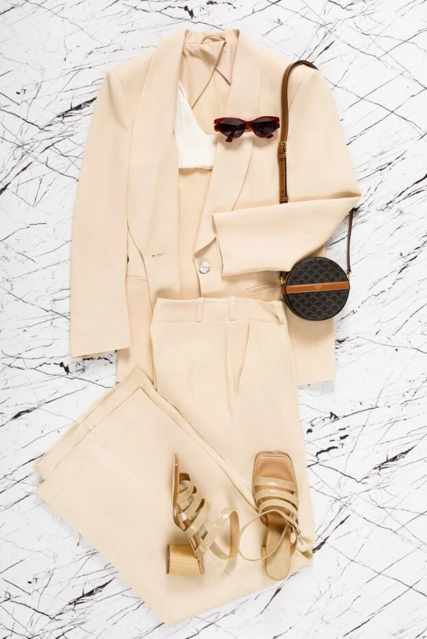 DROMe women's white viscose and polyamide top 159324 - photo 2