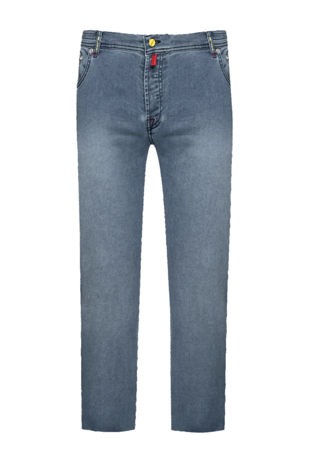 Kiton man blue cotton jeans for men купить с ценами и фото 159331 - photo 1