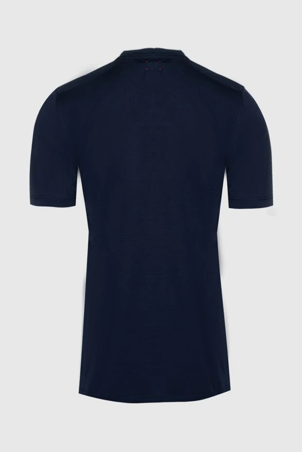 Kiton man cotton t-shirt blue for men купить с ценами и фото 159336 - photo 2