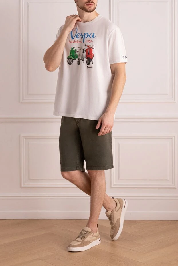 Jacob Cohen man green cotton shorts for men купить с ценами и фото 159361 - photo 2