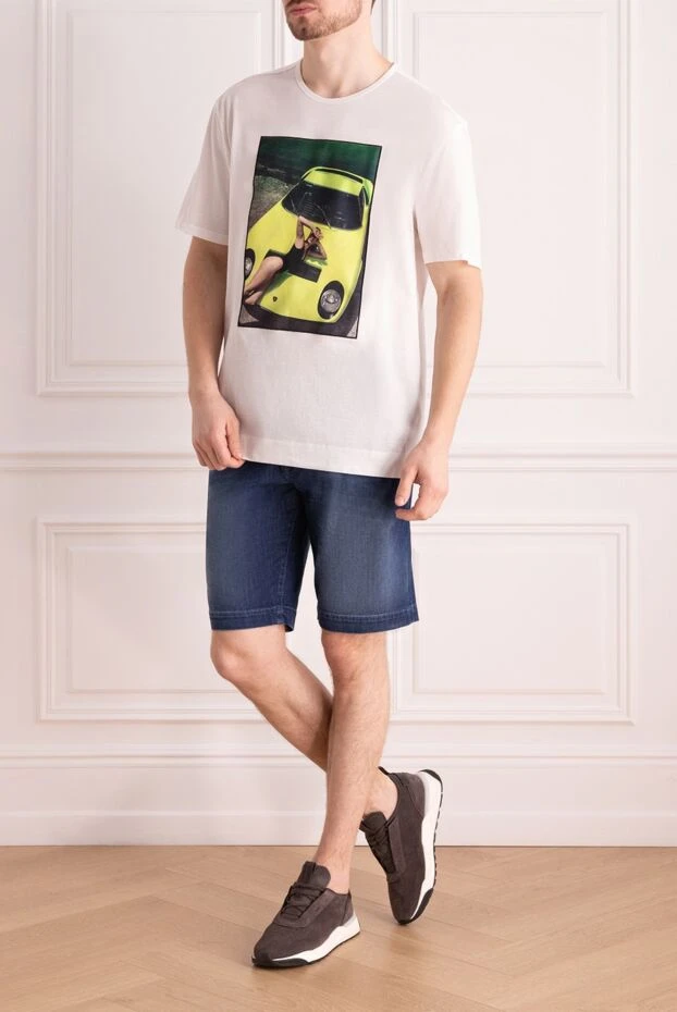 Jacob Cohen man shorts blue for men купить с ценами и фото 159363 - photo 2