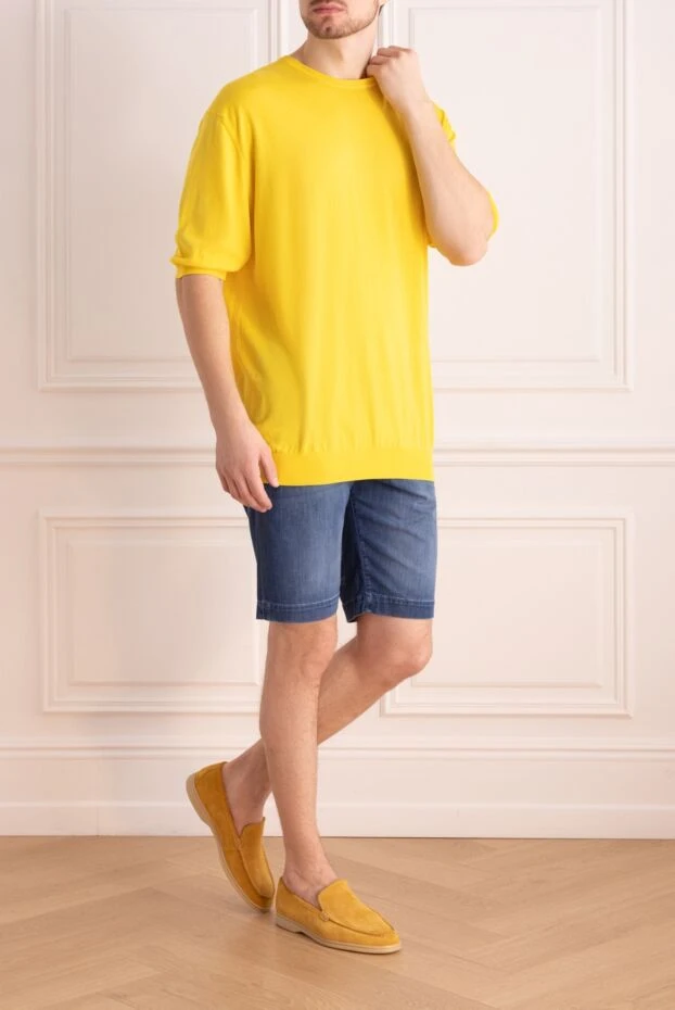 Jacob Cohen man shorts blue for men купить с ценами и фото 159364 - photo 2