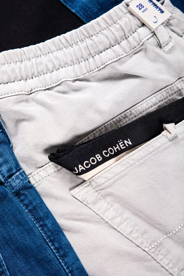 Jacob Cohen мужские шорты из хлопкового денима с эффектом легкой потертости
 159364 - фото 2