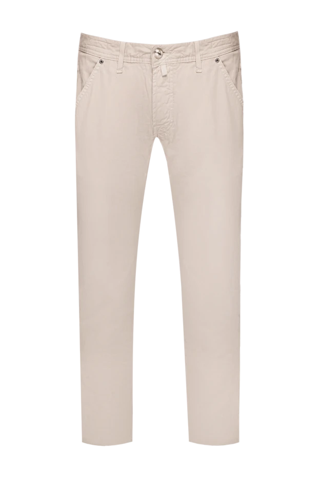 Jacob Cohen man white cotton jeans for men купить с ценами и фото 159366 - photo 1