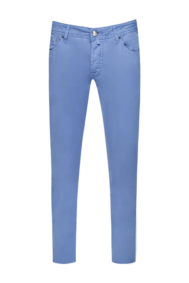 Jacob Cohen man blue cotton jeans for men купить с ценами и фото 159367 - photo 1