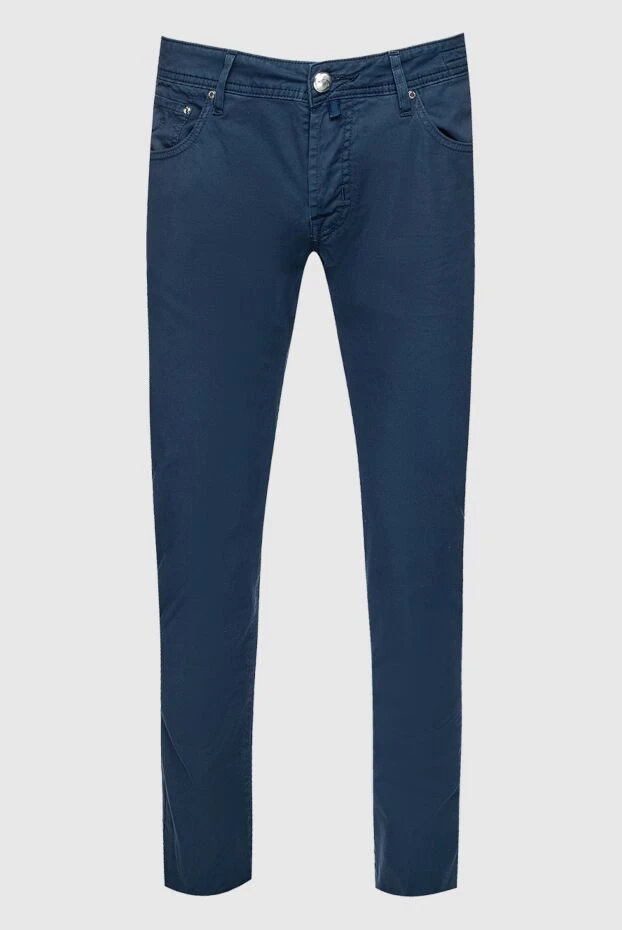 Jacob Cohen man blue cotton jeans for men купить с ценами и фото 159368 - photo 1