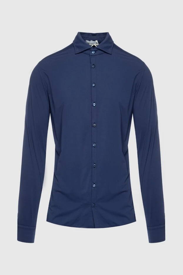 Jacob Cohen man men's blue polyamide and elastane shirt купить с ценами и фото 159370 - photo 1