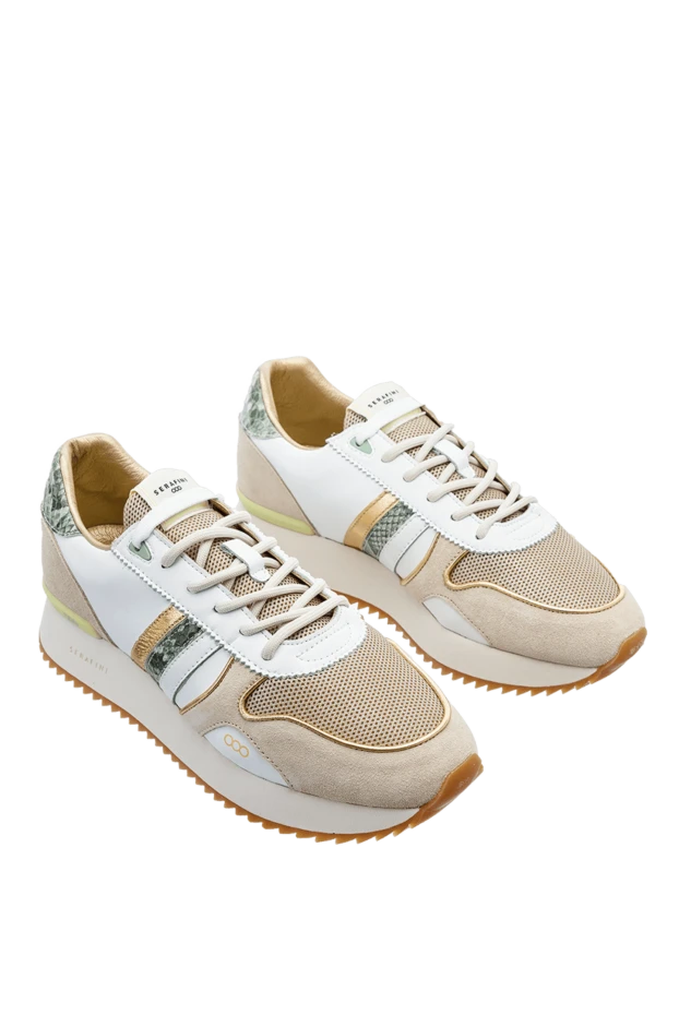 Fabiana Filippi woman white linen and polyamide sneakers for women 168770 - photo 3