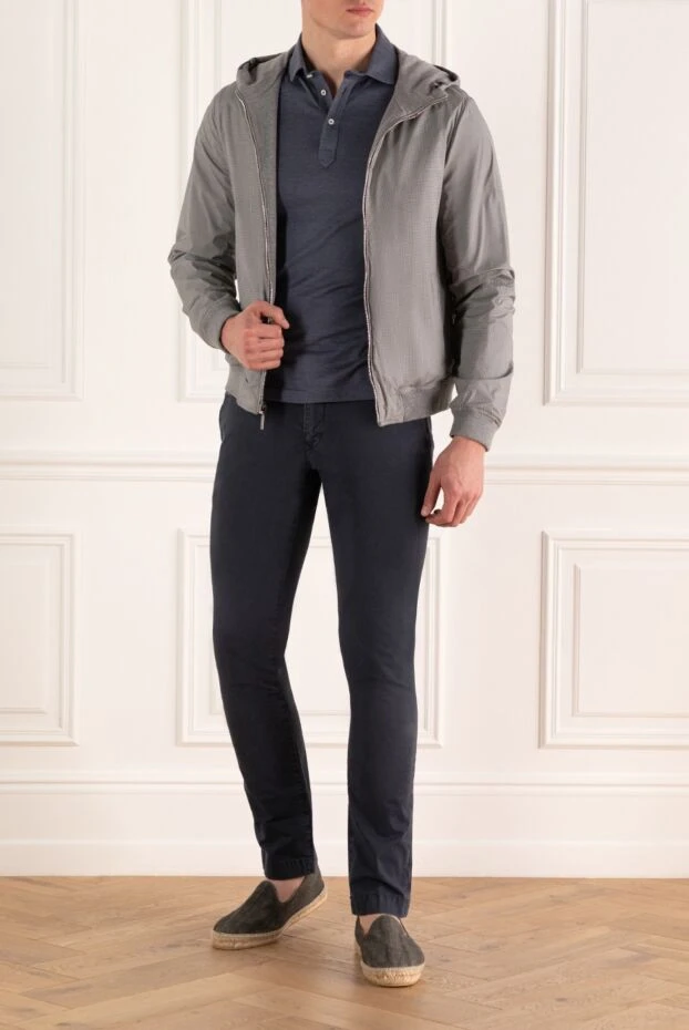 Moorer man cotton and elastane jacket gray for men купить с ценами и фото 159384 - photo 2