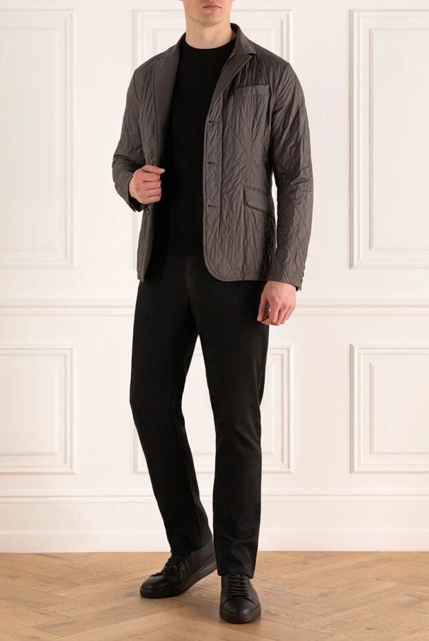 Moorer man gray polyamide jacket for men купить с ценами и фото 159399 - photo 2