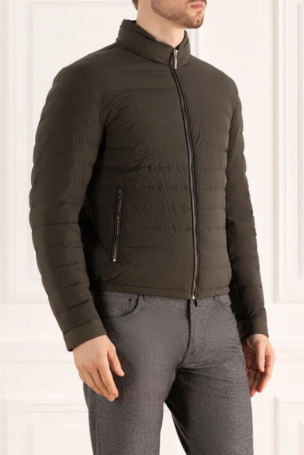 Moorer мужской стёганый пуховик с воротником-стойкой и водоотталкивающей поверхностью
 159419 - фото 3