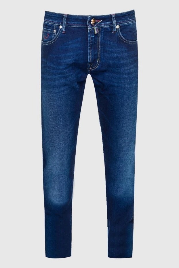 Jacob Cohen man cotton and polyester jeans blue for men купить с ценами и фото 159441 - photo 1