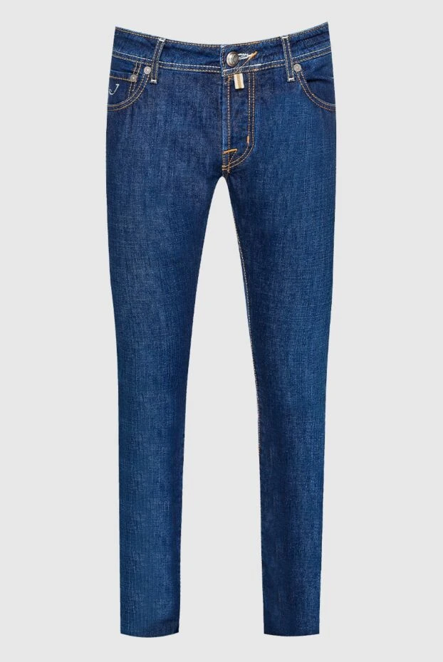 Jacob Cohen man blue cotton jeans for men купить с ценами и фото 159450 - photo 1