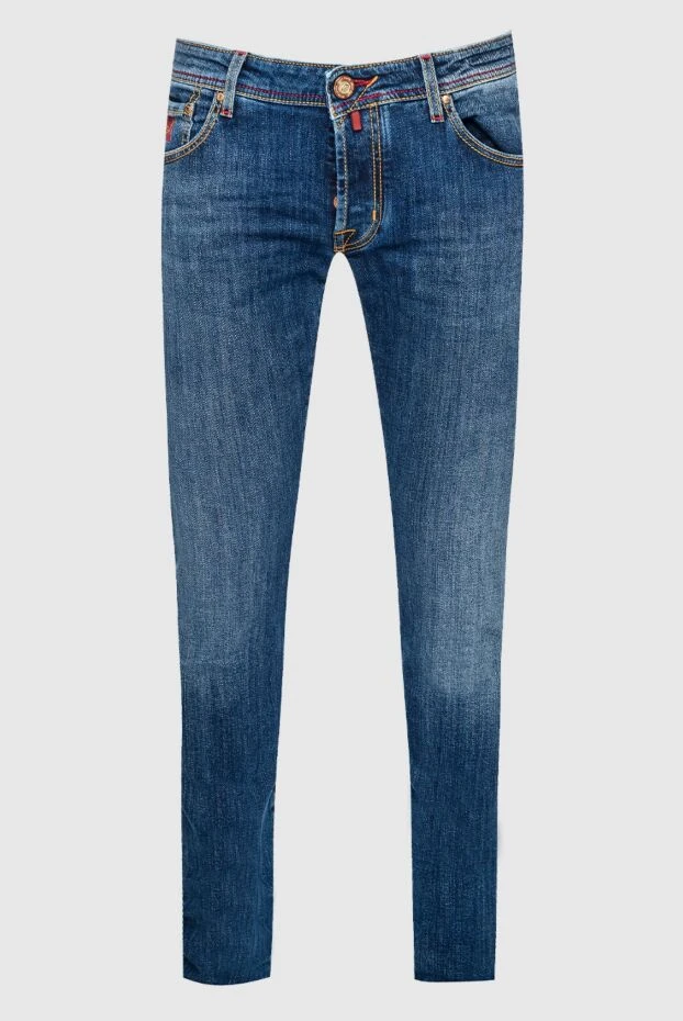 Jacob Cohen man cotton and polyester jeans blue for men купить с ценами и фото 159455 - photo 1