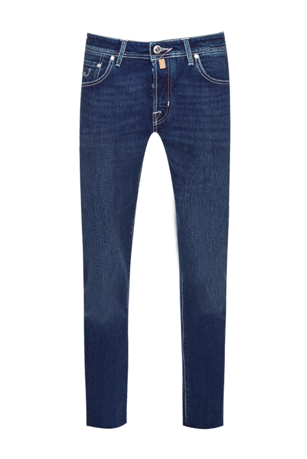 Jacob Cohen man blue cotton jeans for men купить с ценами и фото 159466 - photo 1