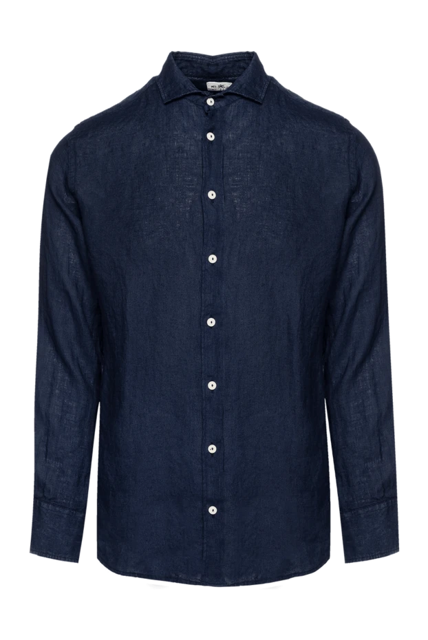 MC2 Saint Barth man men's blue linen shirt 159503 - photo 1