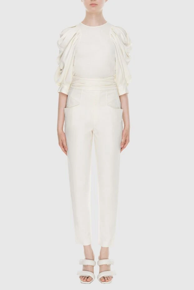 Isabel Marant woman white women's trouser suit made of lyocell and elastane купить с ценами и фото 159525 - photo 2