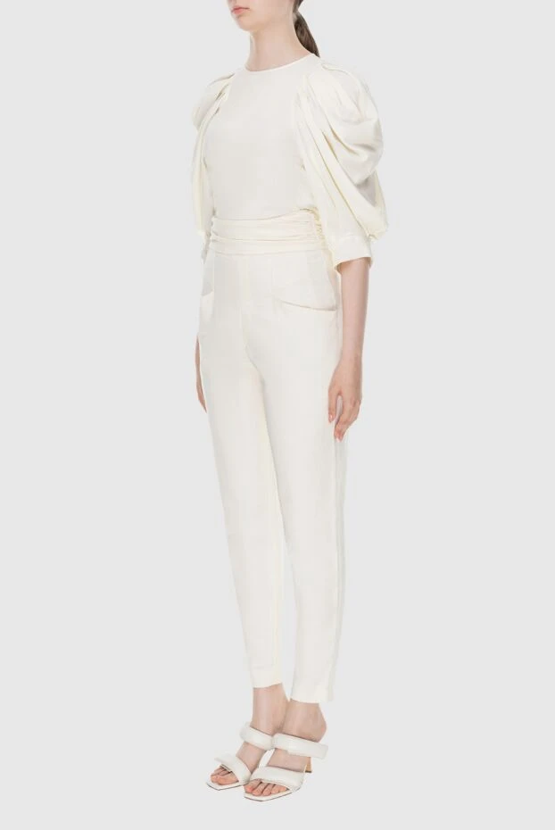 Isabel Marant брючный костюм из лиоцела и эластана белый женский 159525 - фото 3