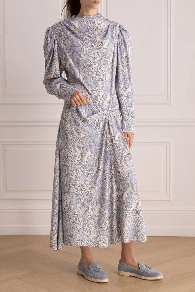 Isabel Marant платье из лиоцела серое женское 159529 - фото 3