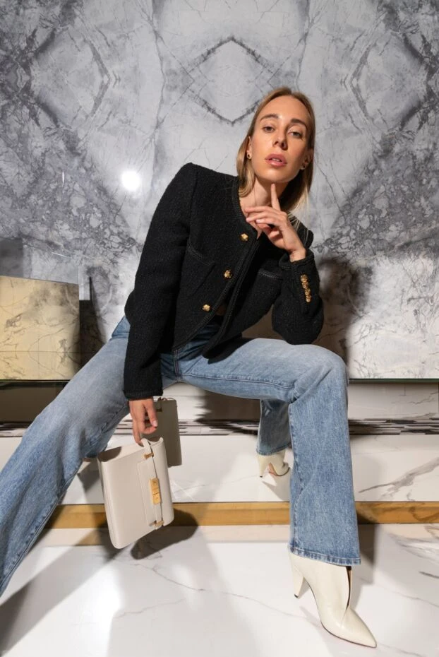 Isabel Marant ботинки женские белые кожаные с фигурным вырезом 159536 - фото 2