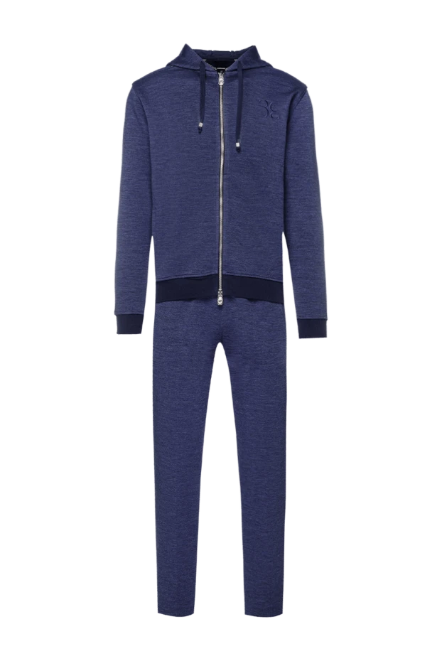 Billionaire man men's wool sports suit, blue 159548 - photo 1