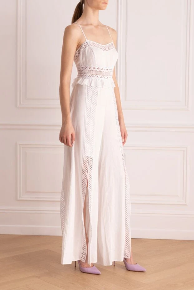 Charo Ruiz white cotton and polyester jumpsuit for women 159554 - photo 3