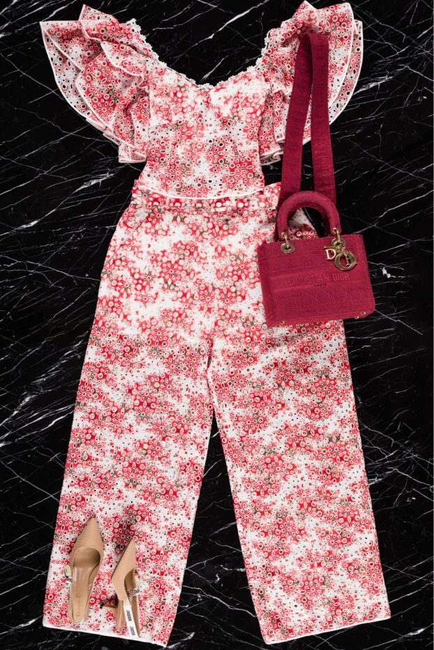 Charo Ruiz women's red floral print trousers 159564 - photo 2