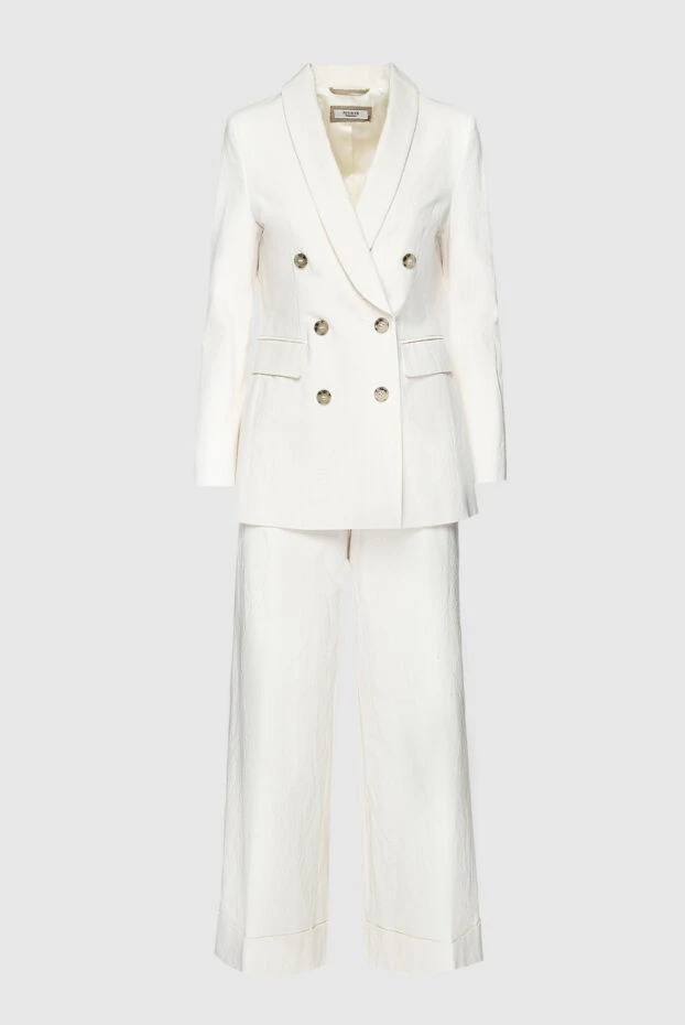 Peserico woman women's white trouser suit купить с ценами и фото 159651 - photo 1