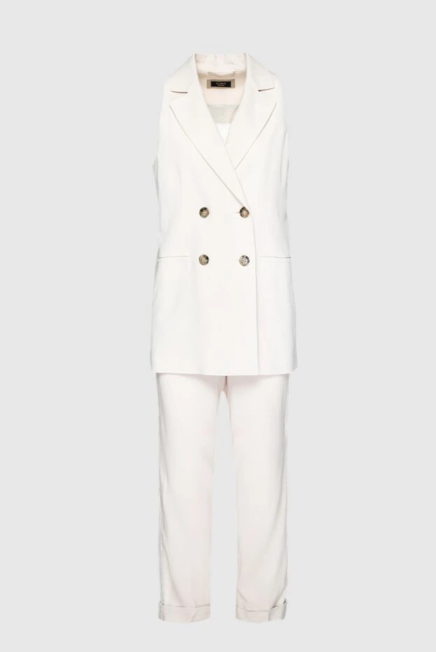 Peserico woman white women's trouser suit made of viscose and elastane купить с ценами и фото 159652 - photo 1