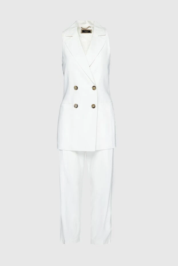 Peserico woman white women's trouser suit made of viscose and elastane купить с ценами и фото 159653 - photo 1