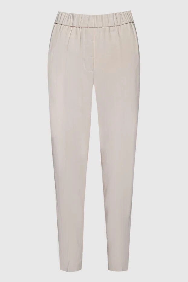 Peserico woman pink viscose trousers for women купить с ценами и фото 159671 - photo 1