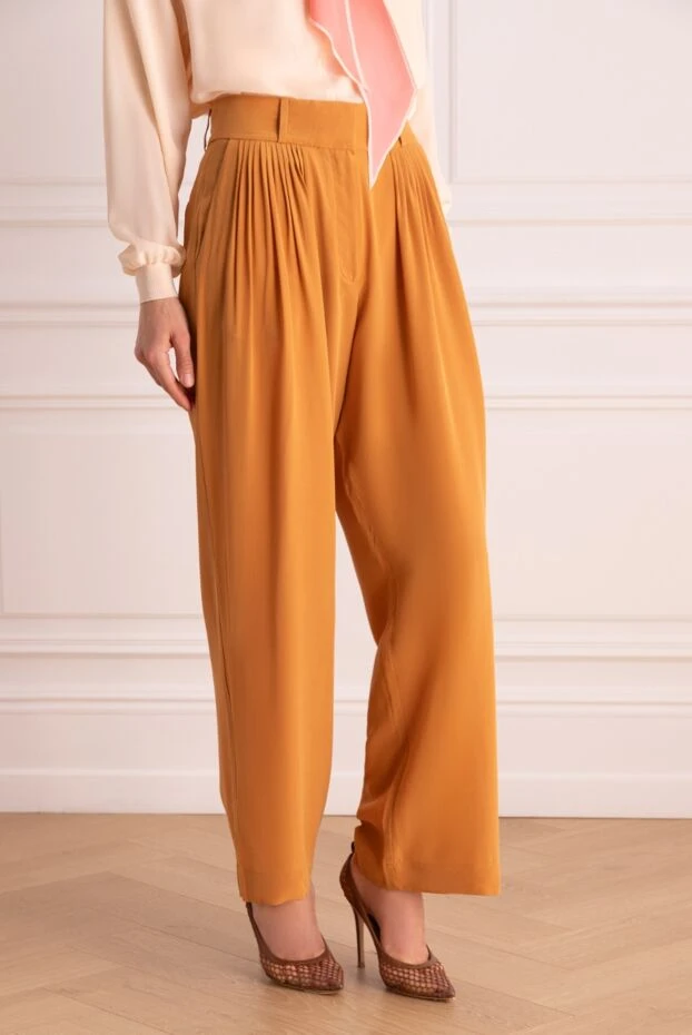 Max&Moi women's silk pants orange 159723 - photo 3