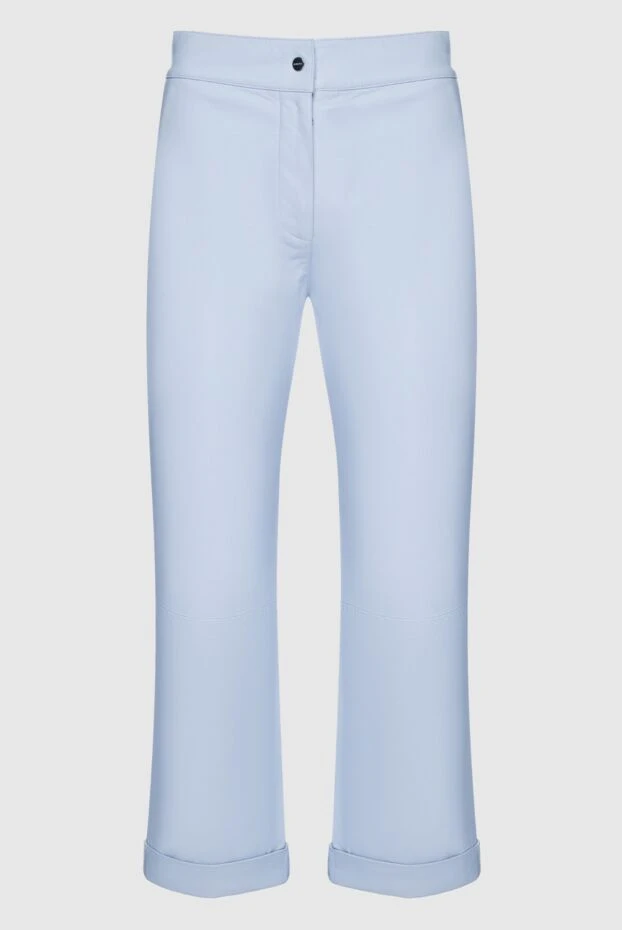 Max&Moi woman blue leather trousers for women купить с ценами и фото 159732 - photo 1