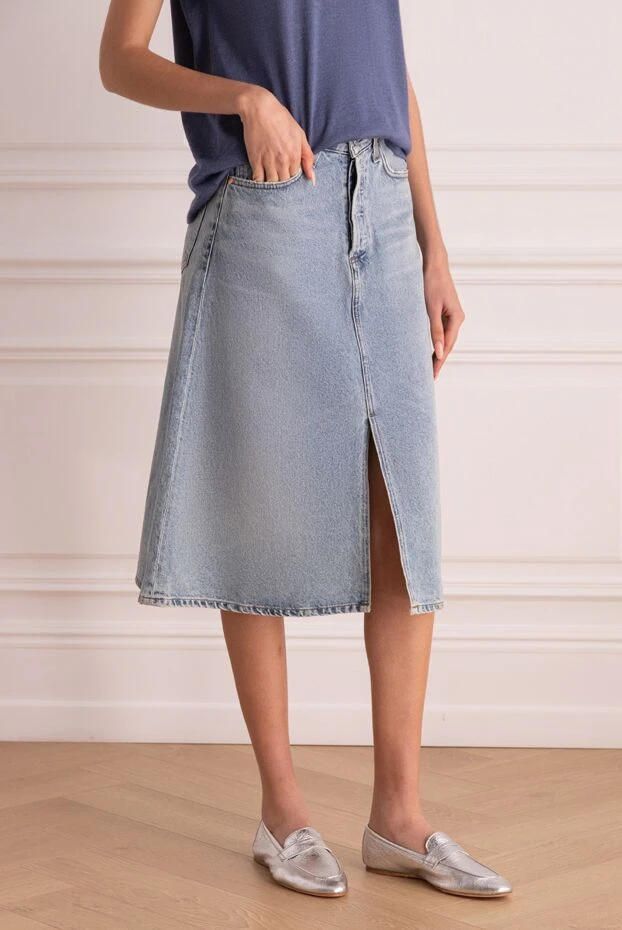 Balmain woman blue denim skirt 184884 - photo 3