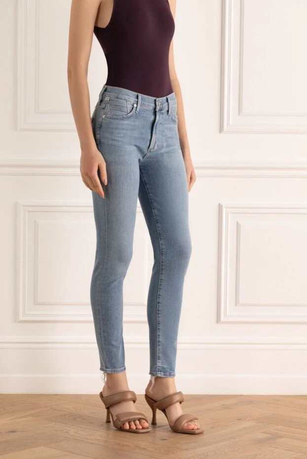 Citizens of Humanity женские джинсы синие хлопковые средней посадки 159741 - фото 3