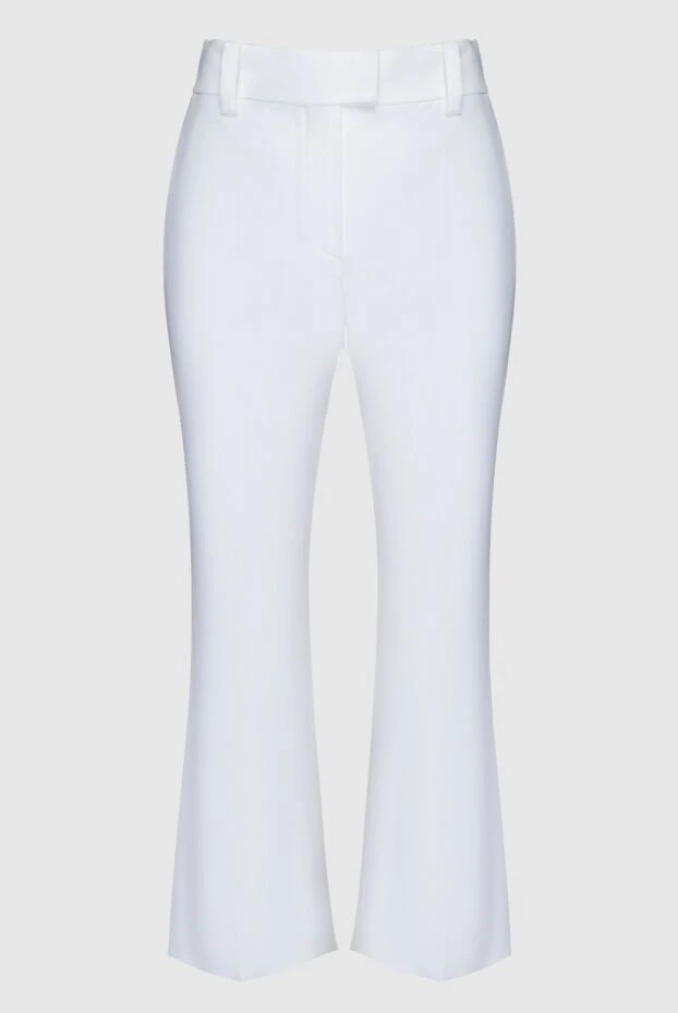 Brunello Cucinelli woman white cotton trousers for women купить с ценами и фото 159901 - photo 1