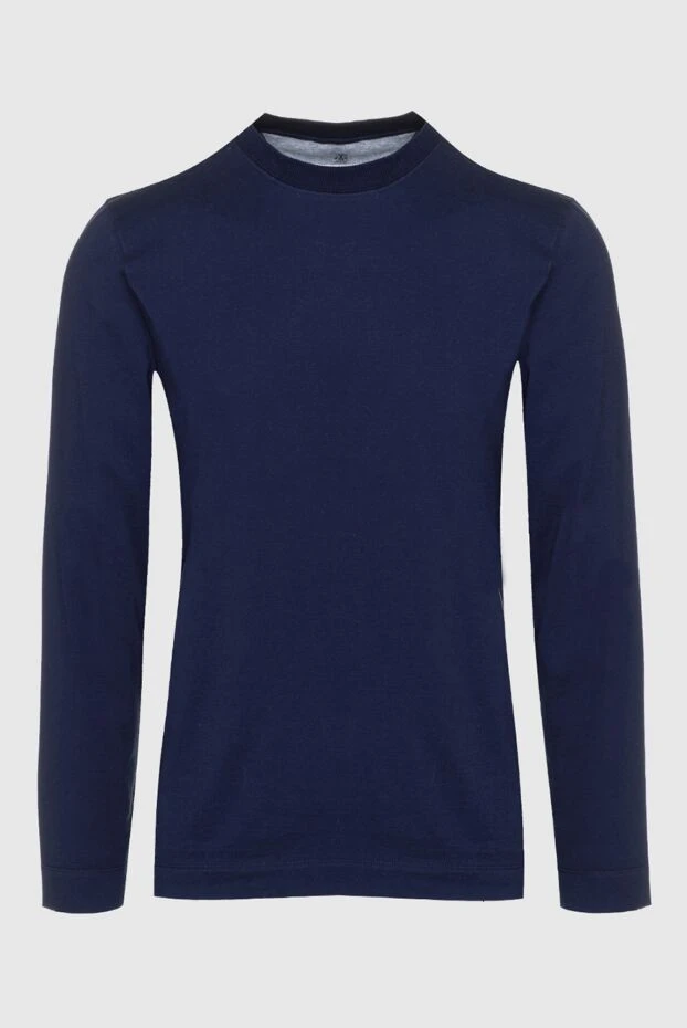 Brunello Cucinelli man long sleeve cotton blue for men купить с ценами и фото 159959 - photo 1