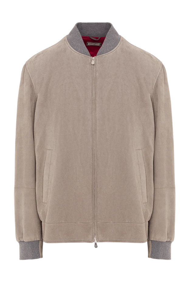 Куртка замшевая серая мужская - фото 1