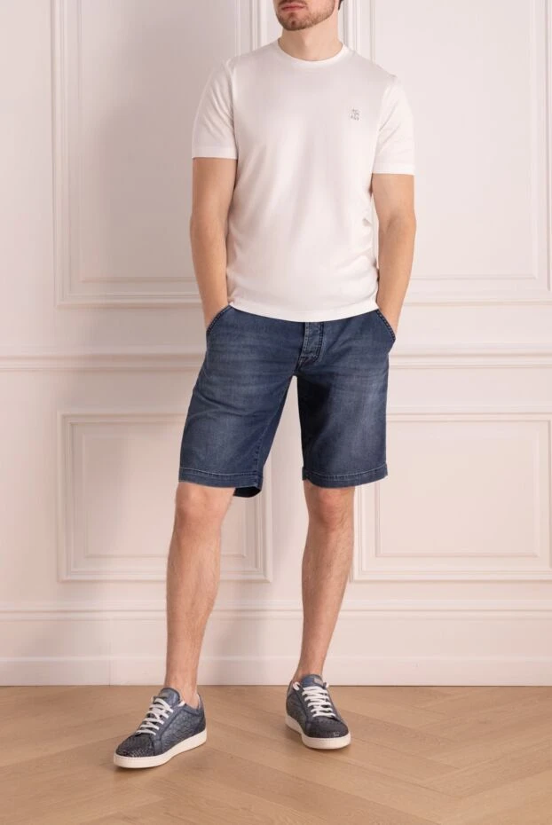 Jacob Cohen man cotton and polyester shorts blue for men купить с ценами и фото 159989 - photo 2