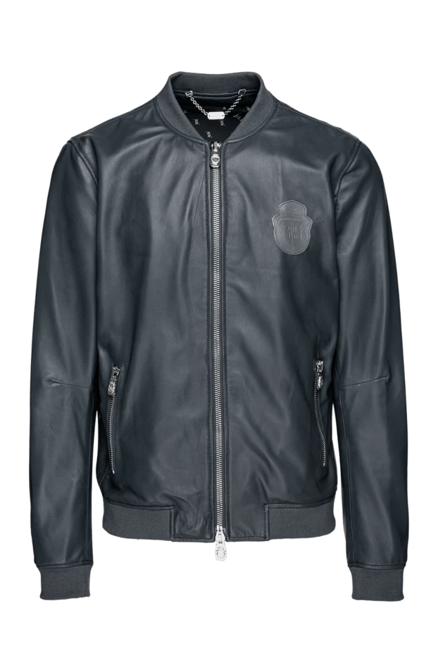 Billionaire man gray leather jacket for men купить с ценами и фото 159998 - photo 1