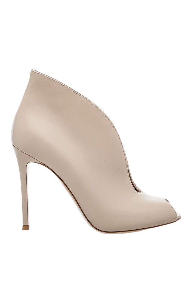 Gianvito Rossi woman beige leather ankle boots for women купить с ценами и фото 160022 - photo 1