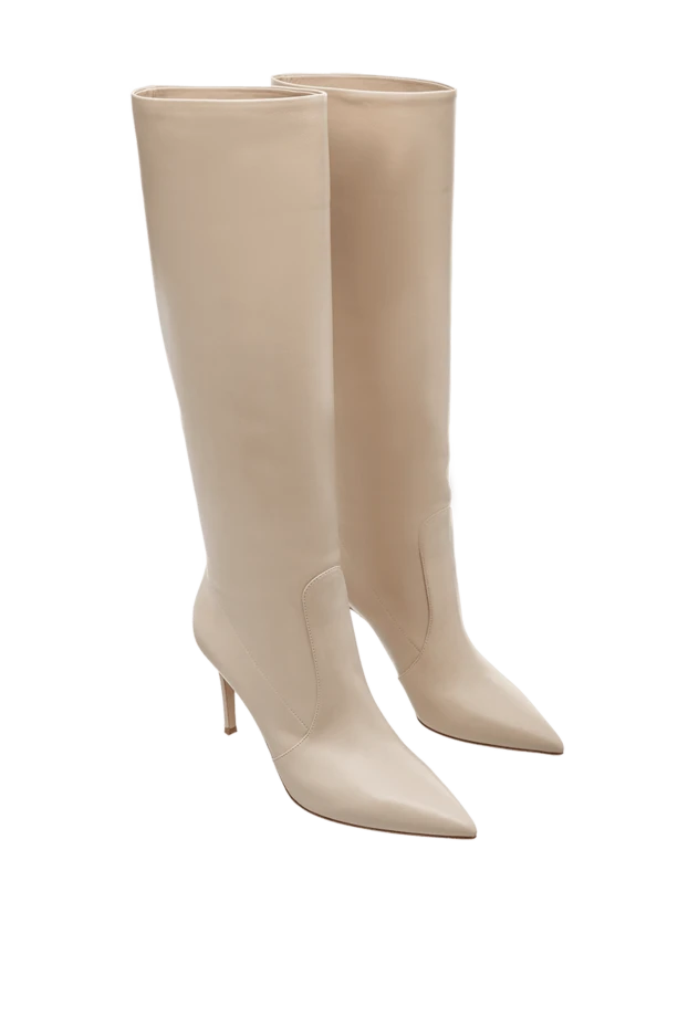 Gianvito Rossi woman beige leather boots for women 169760 - photo 3