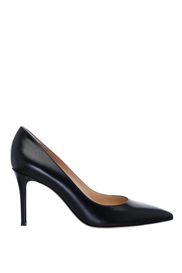 Gianvito Rossi woman black leather shoes for women купить с ценами и фото 160026 - photo 1