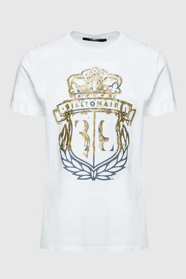 Billionaire man white cotton t-shirt for men купить с ценами и фото 160071 - photo 1