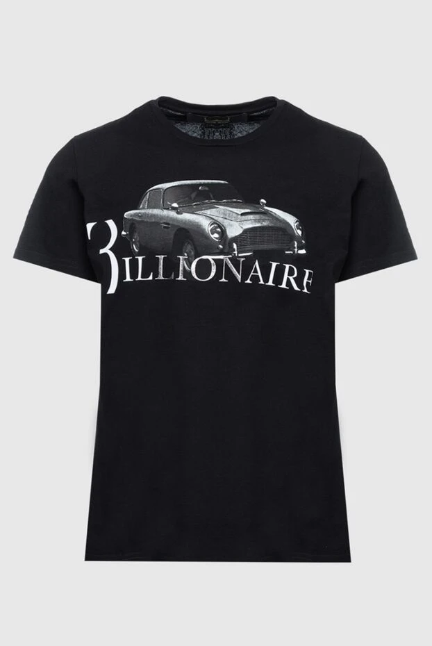 Billionaire man black cotton t-shirt for men купить с ценами и фото 160075 - photo 1