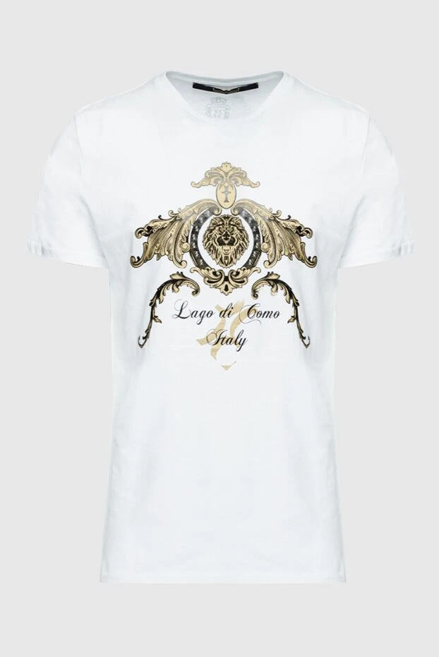 Billionaire man white cotton t-shirt for men купить с ценами и фото 160079 - photo 1