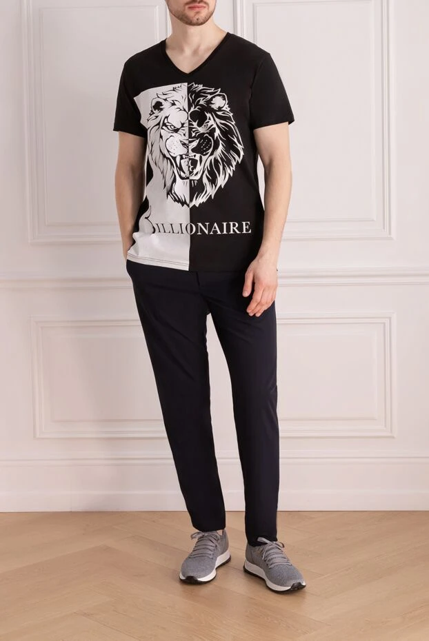 Billionaire man black cotton t-shirt for men купить с ценами и фото 160085 - photo 2