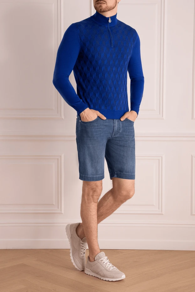 Jacob Cohen man shorts blue for men купить с ценами и фото 160173 - photo 2