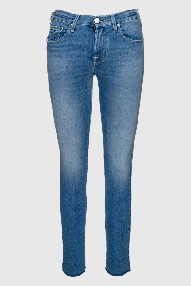 Jacob Cohen woman blue cotton jeans for women купить с ценами и фото 160189 - photo 1