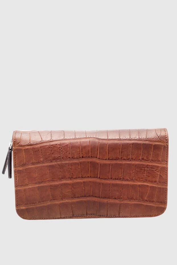 Cesare di Napoli man men's clutch bag made of brown crocodile leather купить с ценами и фото 160238 - photo 1